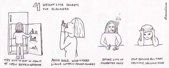 4 Weight Loss Secrets for Slackers