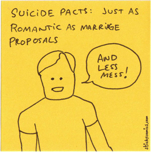 suicide pacts vs. marriage proposals