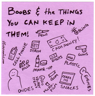 boobs and the things you can keep in them