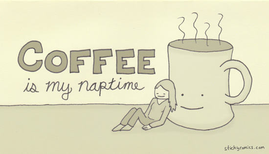 Coffee: It's a little like sleep, but it tastes better and makes you poop