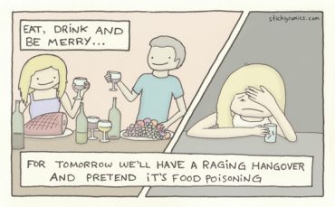 Growing up is admitting to yourself that those late night cheese fries you hardly remember eating are probably not what made you sick this morning