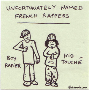 badly named french rappers - boy rapier and kid touch√©