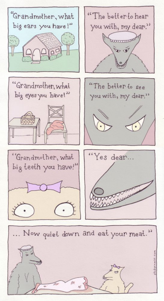 Little Red Riding Hood – sticky comics