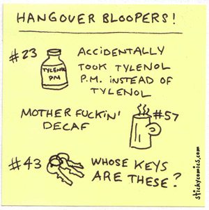 hangover bloopers