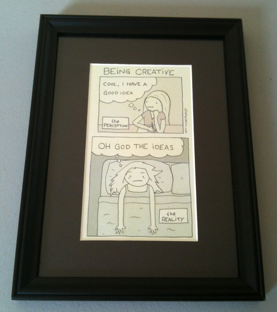 Being Creative Framed Print