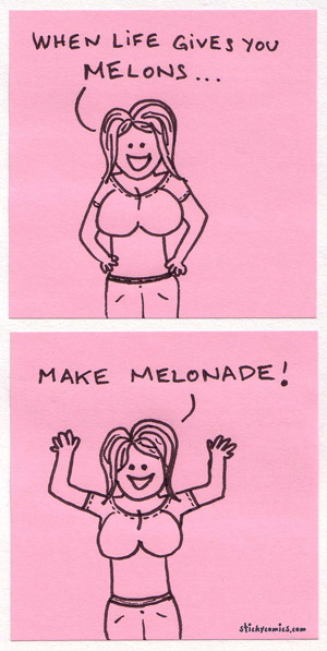 when life gives you melons, make melonade!