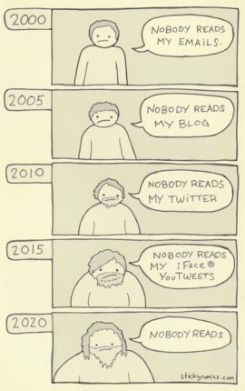 Nobody reads my blog – sticky comics
