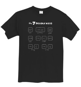 Seven Deadly Keys Tee