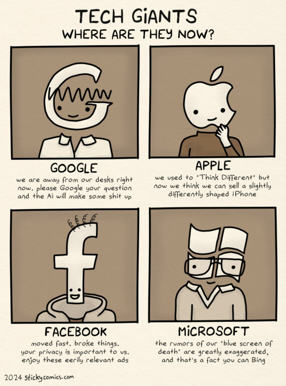 Tech Giants: Where are they now? – sticky comics