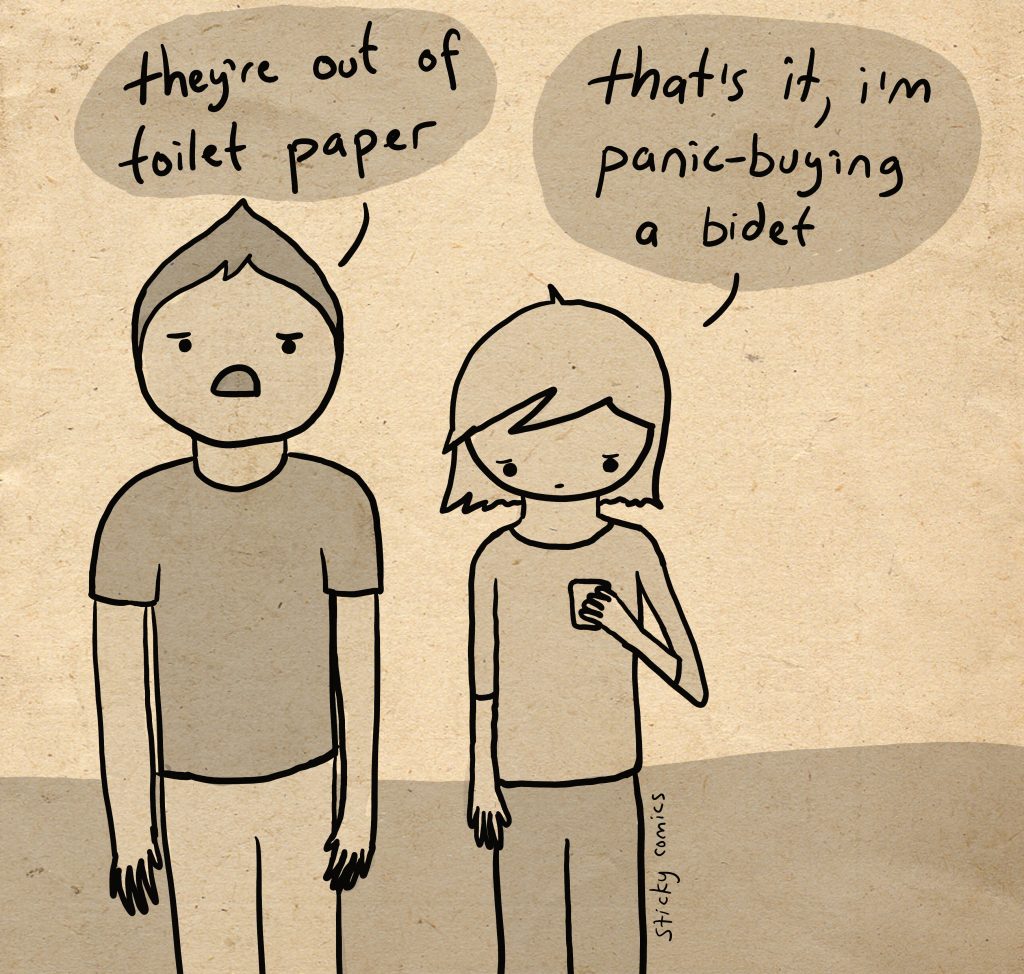 panic buying toilet paper 