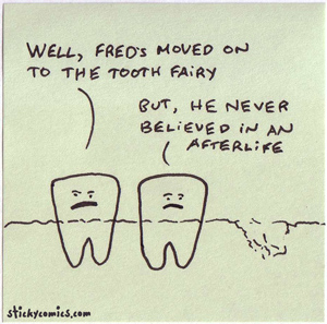 the tooth fairy is the afterlife for teeth