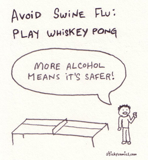 whiskey pong - it's more sanitary than beer pong